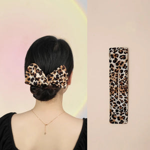 Deft Bun Hair Band Colorful Plant Pattern Hair Bun Maker