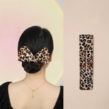 Deft Bun Hair Band Colorful Plant Pattern Hair Bun Maker