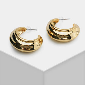 AMORITA POP Metal Hoop Earrings