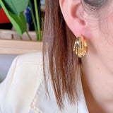 AMORITA POP Metal Hoop Earrings