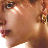 AMORITA POP Metal Hoop Earrings