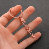 Custom Stainless Steel Name Key Chain DIY Jewelry Gift