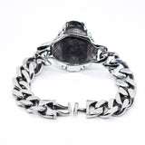 Punk Bracelet Stainless Steel Heavy Men Biker Skeleton Hand Chain Fire Bird