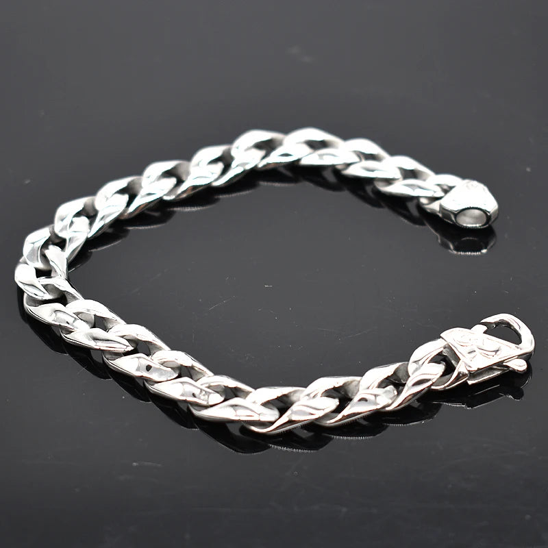 21cm*11mm Stainless Steel Chain Link Bracelet Hot Biker Punk Gift