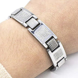 Stainless Steel ID Bracelet Name Bangle for Women