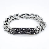 Skull Stainless Steel Men's Bracelet Biker Punk Jewelry