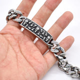 Skull Stainless Steel Men's Bracelet Biker Punk Jewelry