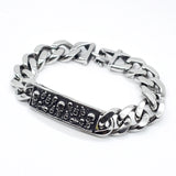 Skull Stainless Steel Men's Bracelet Biker Punk Jewelry