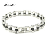 Men Biker Chain Bracelet Punk Stainless Steel Jewelry