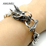 Stainless Steel Dragon Bracelet Biker's Jewelry HZB047