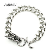 Stainless Steel Dragon Bracelet Biker's Jewelry HZB047