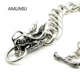 Stainless Steel Dragon Bracelet Biker's Jewelry HZB047
