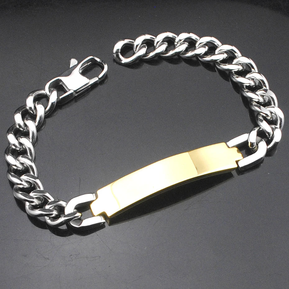 Men's Stainless Steel ID Bracelet HZB003