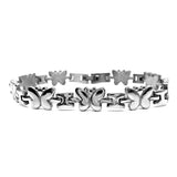 Butterfly Women Bracelets Stainless Steel ID Bracelet for Men