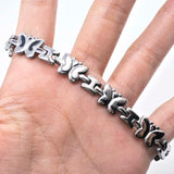 Butterfly Women Bracelets Stainless Steel ID Bracelet for Men