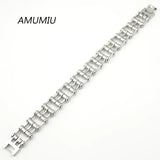 PUNK Biker Stainless Steel Chain Bracelet