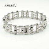 PUNK Biker Stainless Steel Chain Bracelet