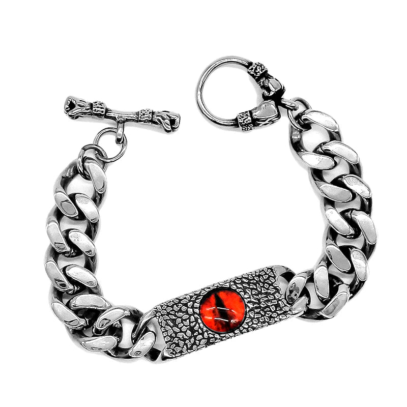 Skull Heavy Bracelet Biker Men's Stainless Steel