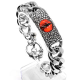 Skull Heavy Bracelet Biker Men's Stainless Steel