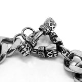 Skull Heavy Bracelet Biker Men's Stainless Steel