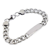 Stainless Steel ID Bracelet Chain Link B087