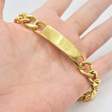 Stainless Steel ID Bracelet Chain Link B087