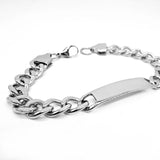 Stainless Steel ID Bracelet Chain Link B087