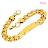 Stainless Steel ID Bracelet Chain Link B087