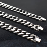 Stainless Steel Men Bracelet Cuban Links & Chains Bangle Accessory