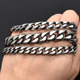 Stainless Steel Men Bracelet Cuban Links & Chains Bangle Accessory