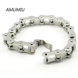 Men's Stainless Steel Biker Chain Bracelet HZB051