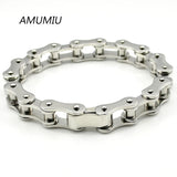 Men's Stainless Steel Biker Chain Bracelet HZB051
