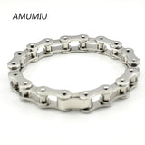 Men's Stainless Steel Biker Chain Bracelet HZB051