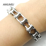 Men's Stainless Steel Biker Chain Bracelet HZB051
