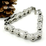 Men's Stainless Steel Biker Chain Bracelet HZB051