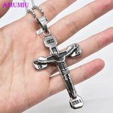Egyptian Cross Pendant Necklace for Men Women Unisex Punk Chain Gift P033