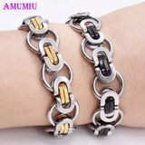 Stainless Steel Chain Bracelets For Men Women Silver