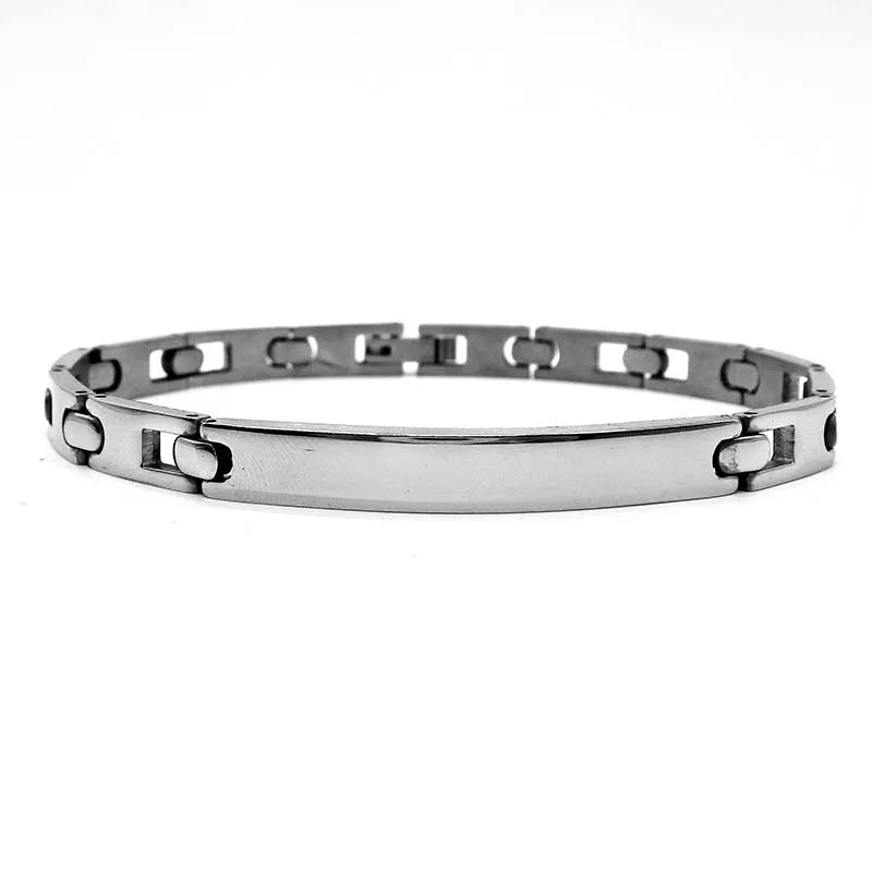 Stainless Steel ID Bracelet for Men Bangle Bracelet