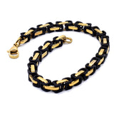 Silver Byzantine Stainless Steel Chains Bracelet for Men Women