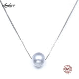 925 Silver Pearl Necklace Women's Fine Jewelry