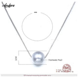 925 Silver Pearl Necklace Women's Fine Jewelry