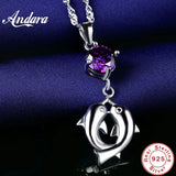 925 Silver Dolphin Pendant Necklace for Women