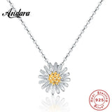 Chrysanthemum Pendant 925 Sterling Silver Necklace Charm for Women
