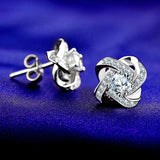 925 Silver Eternal Zircon CZ Earrings