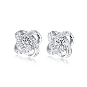 925 Silver Eternal Zircon CZ Earrings