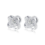 925 Silver Eternal Zircon CZ Earrings