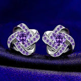 925 Silver Eternal Zircon CZ Earrings
