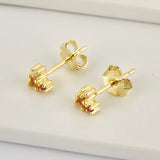 925 Silver18mm Climber Stud Earring Zircon Piercing