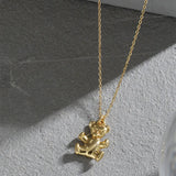925 Silver Bees Pendant Long Chain Necklace Wedding Jewelry