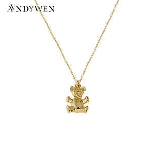 925 Silver Bees Pendant Long Chain Necklace Wedding Jewelry